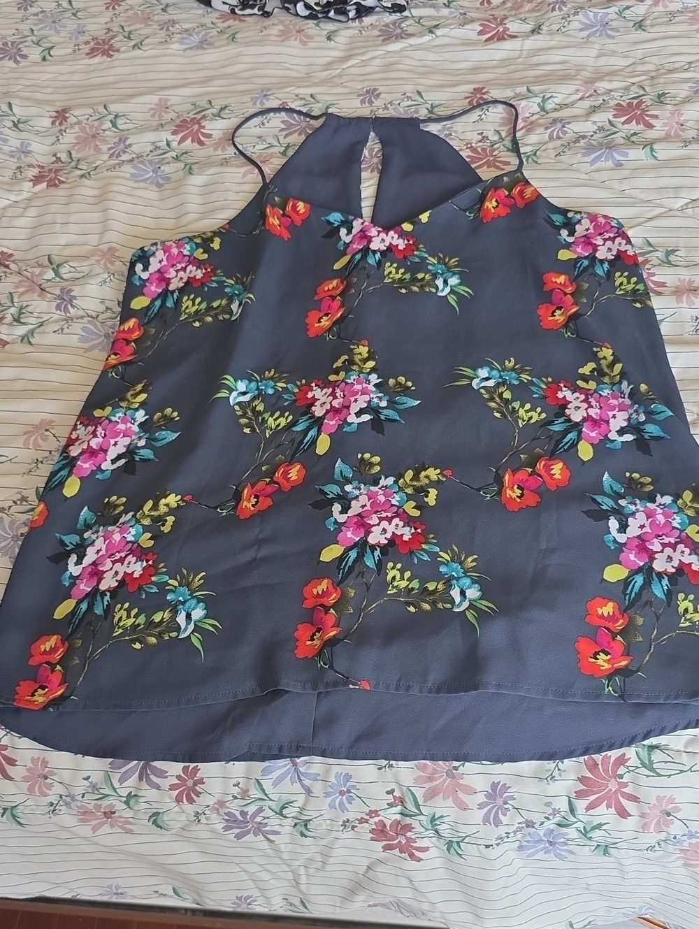 Express Floral Spaghetti Strap Tank